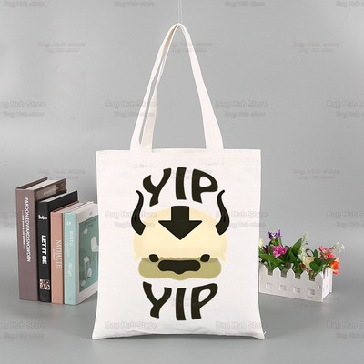 Avatar The Last Airbender Torba za višekratnu kupovinu Ženska platnena Anime Voda Zemlja Vatra Zrak Torbe Eko torba Shopper Torbe za rame