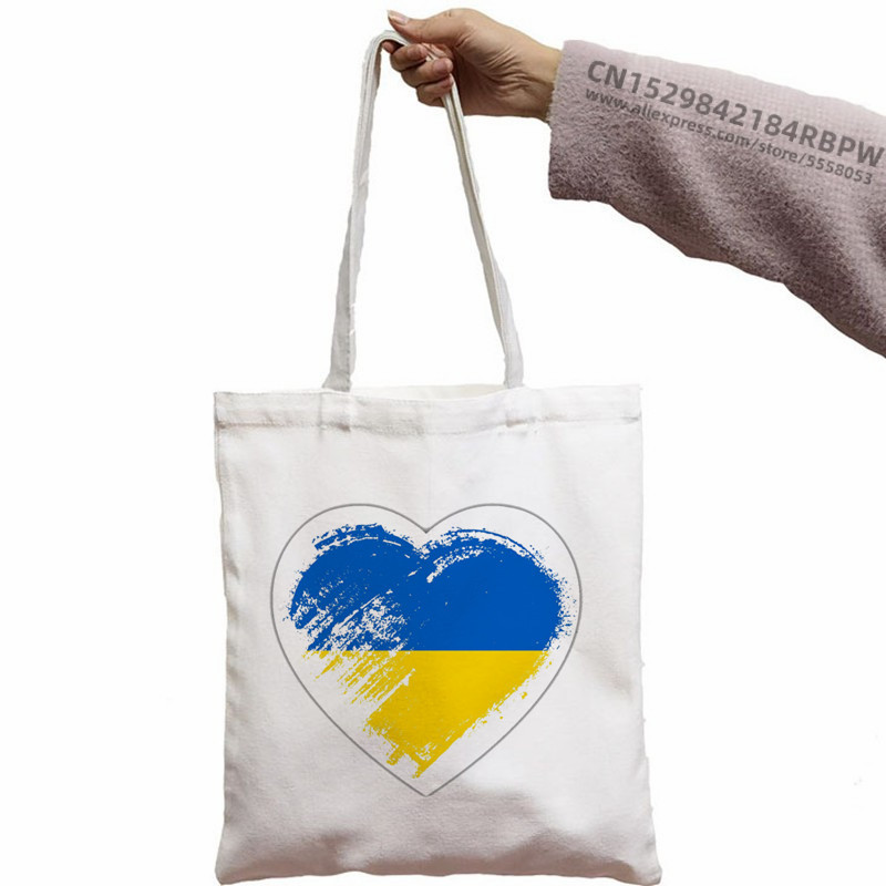 Cool Ucrainei Drapel Floarea-soarelui Vintage Ucraineni Iubitori Ucraina Print Canvas Geanta Moda Capacitate Mare Cumpărături Cumpărături Genți de mână