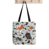 Shopper Cavalier King Charles Spaniel torba s printom ženska Harajuku shopper torba djevojka Torba za kupovinu na rame Ženska platnena torba
