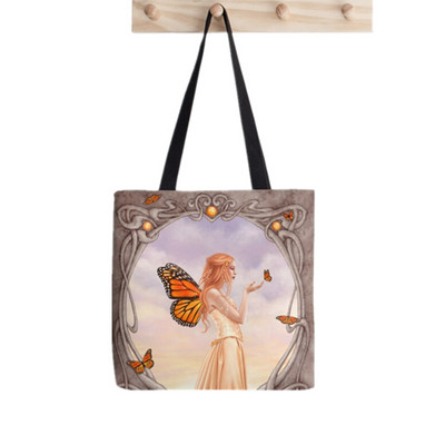 Shopper Cavalier King Charles Spaniel torba s printom ženska Harajuku shopper torba djevojka Torba za kupovinu na rame Ženska platnena torba