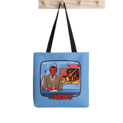 Shopper Cavalier King Charles Spaniel torba s printom ženska Harajuku shopper torba djevojka Torba za kupovinu na rame Ženska platnena torba