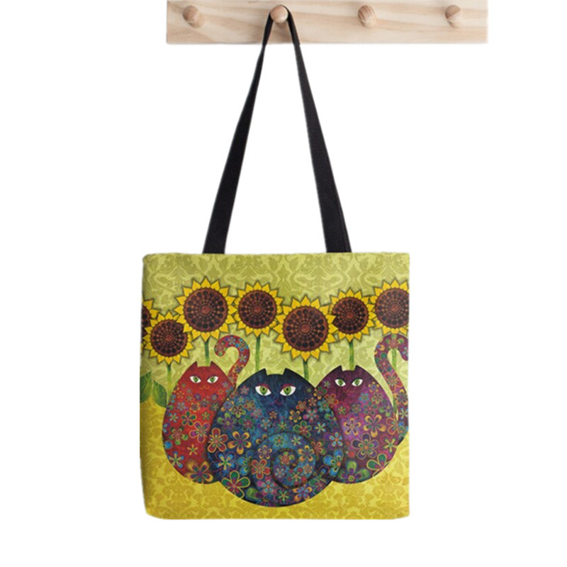 Shopper Cavalier King Charles Spaniel torba s printom ženska Harajuku shopper torba djevojka Torba za kupovinu na rame Ženska platnena torba