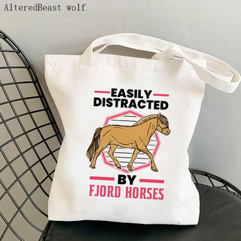 Γυναικεία τσάντα αγορών Anatomy of a Horse Kawaii Bag Harajuku Shopping Canvas Shopping Shopper Τσάντα για κορίτσι Τσάντα ώμου Tote Lady Bag