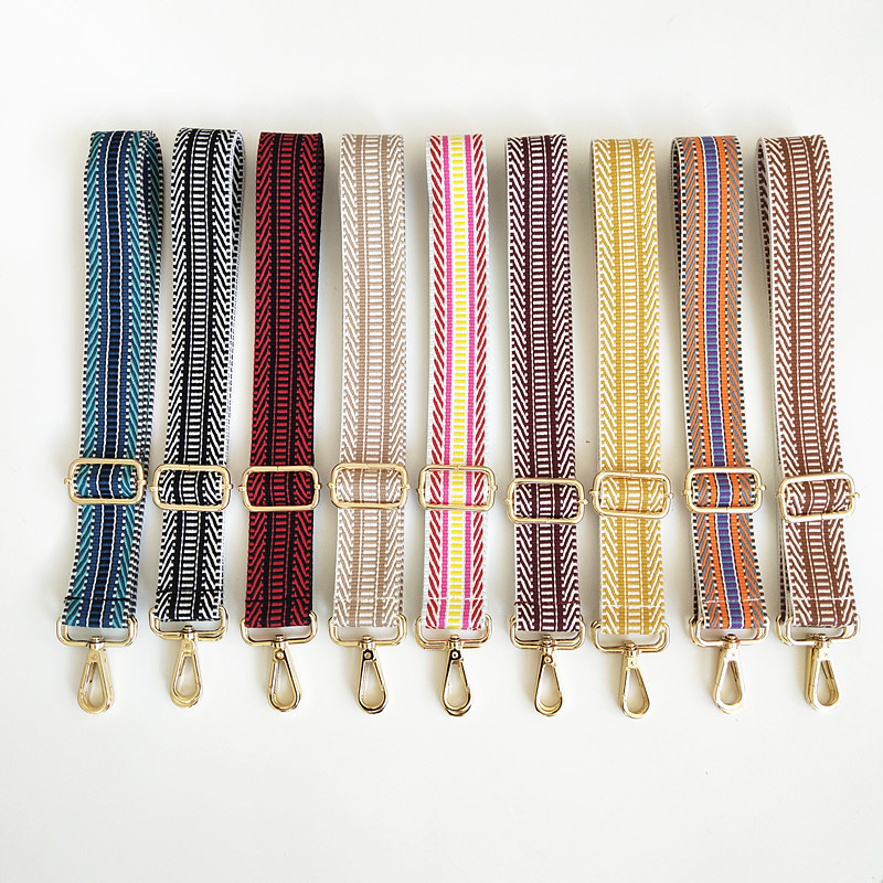 Színes táskaszíj Női vállpántos táska öv Hosszú állítható széles pántos táskarész tartozékok Női futártáska pánt