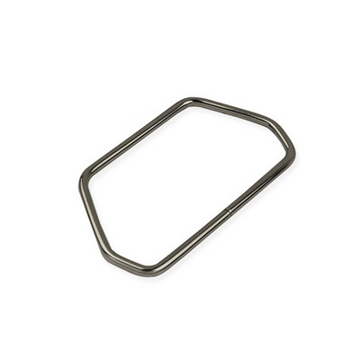 Mâner metalic trapezoid hexagonal puternic pentru genți de mână, feronerie pentru bagaje, accesoriu pentru geanți, cadou, auriu, argint, cadru de posetă