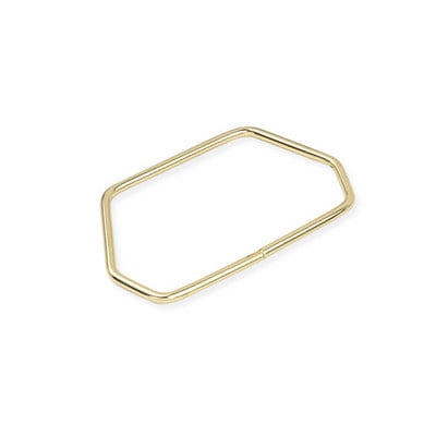 Mâner metalic trapezoid hexagonal puternic pentru genți de mână, feronerie pentru bagaje, accesoriu pentru geanți, cadou, auriu, argint, cadru de posetă