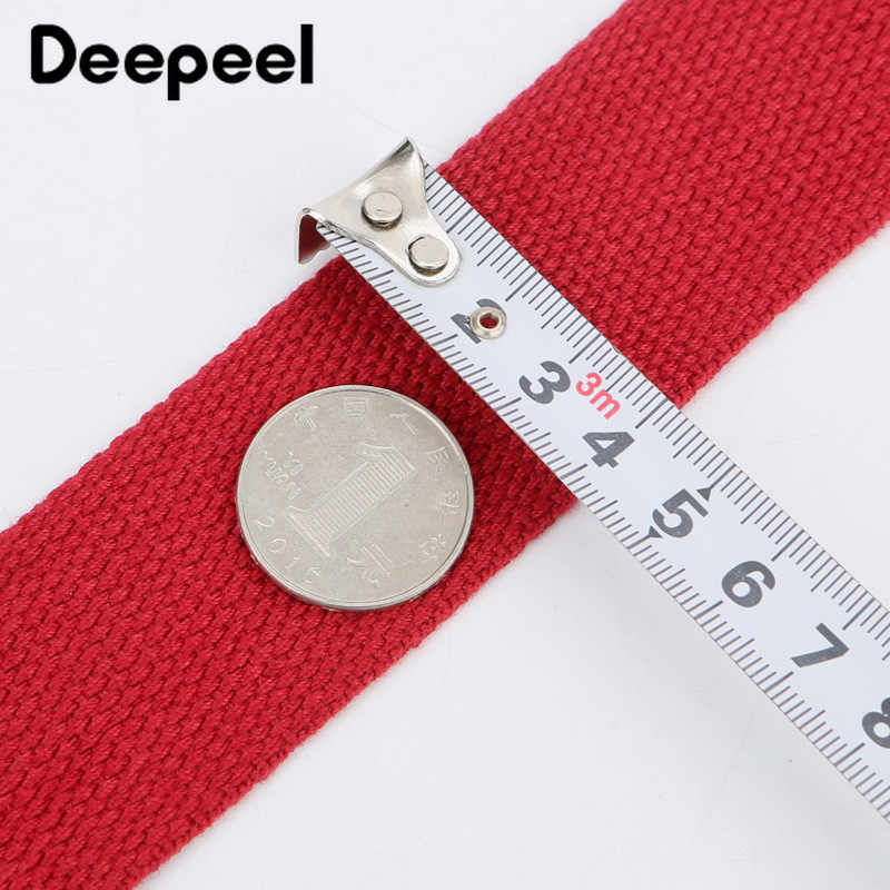 Deepeel 3,8 cm široký plátený popruh na tašku s nastaviteľnou prackou z zliatiny, 80 – 140 cm, retiazka na kabelku, batožinu, ramenné popruhy, súčasť príslušenstva