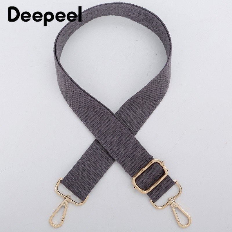 Deepeel 3,8 cm široký plátený popruh na tašku s nastaviteľnou prackou z zliatiny, 80 – 140 cm, retiazka na kabelku, batožinu, ramenné popruhy, súčasť príslušenstva