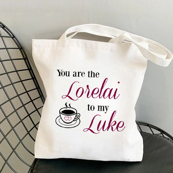 2022 Shopper Tow Women Gilmore Girls Printed Tote Τσάντα Γυναικεία Harajuku Shopper Τσάντα ώμου Shopping Τσάντα Lady Canvas