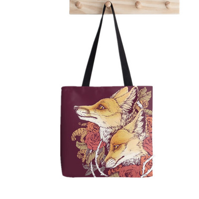 2021 Șobolani cumpărători geantă de tote geantă de tote imprimată femei Harajuku geanta de mână pentru cumpărături fată geantă de cumpărături de umăr geanta de pânză