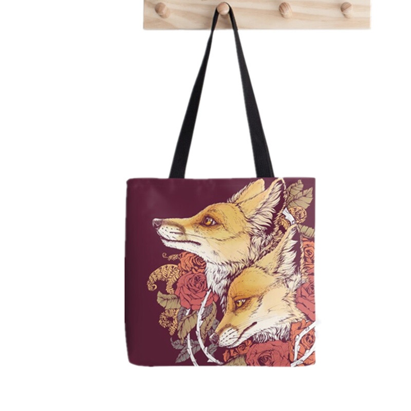 2021 Șobolani cumpărători geantă de tote geantă de tote imprimată femei Harajuku geanta de mână pentru cumpărături fată geantă de cumpărături de umăr geanta de pânză