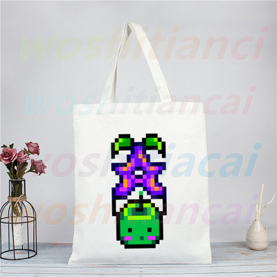 Stardew Valley Farm Pelican Town játék Vászon válltáska női kézitáskák számára Eco újrafelhasználható bevásárlótáska Vintage Ulzzang táskák