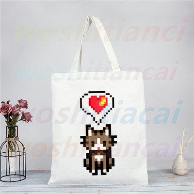 Stardew Valley Farm Pelican Town játék Vászon válltáska női kézitáskák számára Eco újrafelhasználható bevásárlótáska Vintage Ulzzang táskák