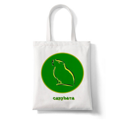 Kawaii Capybara Animal Rajzfilm Nagy vásárlótáska Nyomtatás Vászontartó táska Kézitáska Női Táska Harajuku válltáska Strandtáska Női táska
