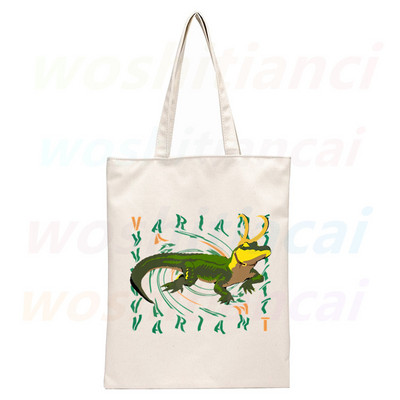 Loki Canvas válltáska női kézitáskáknak Eco újrafelhasználható bevásárlótáska Vintage táskák