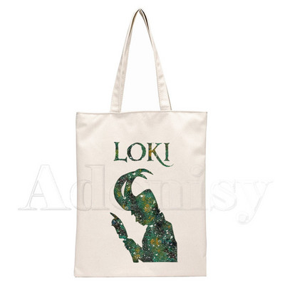 Loki Canvas válltáska női kézitáskáknak Eco újrafelhasználható bevásárlótáska Vintage táskák