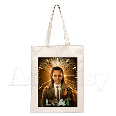 Loki Canvas válltáska női kézitáskáknak Eco újrafelhasználható bevásárlótáska Vintage táskák