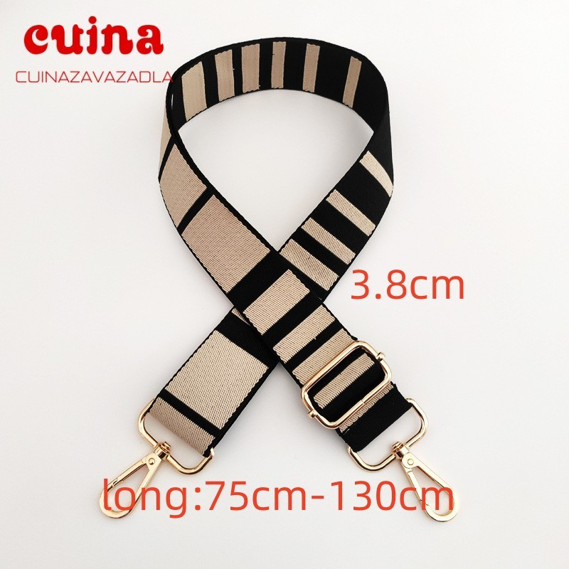 Jauna somas siksna plata rokassomu josta svītraina plata plecu plecu siksna rokassomām Rokturis nomaiņas somas piederumi somām