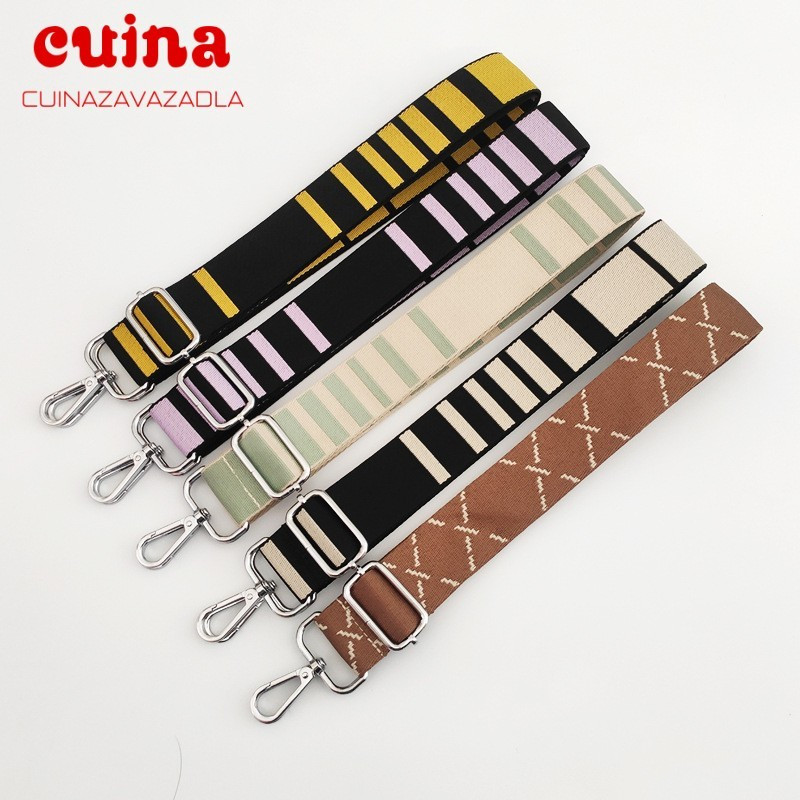 Jauna somas siksna plata rokassomu josta svītraina plata plecu plecu siksna rokassomām Rokturis nomaiņas somas piederumi somām