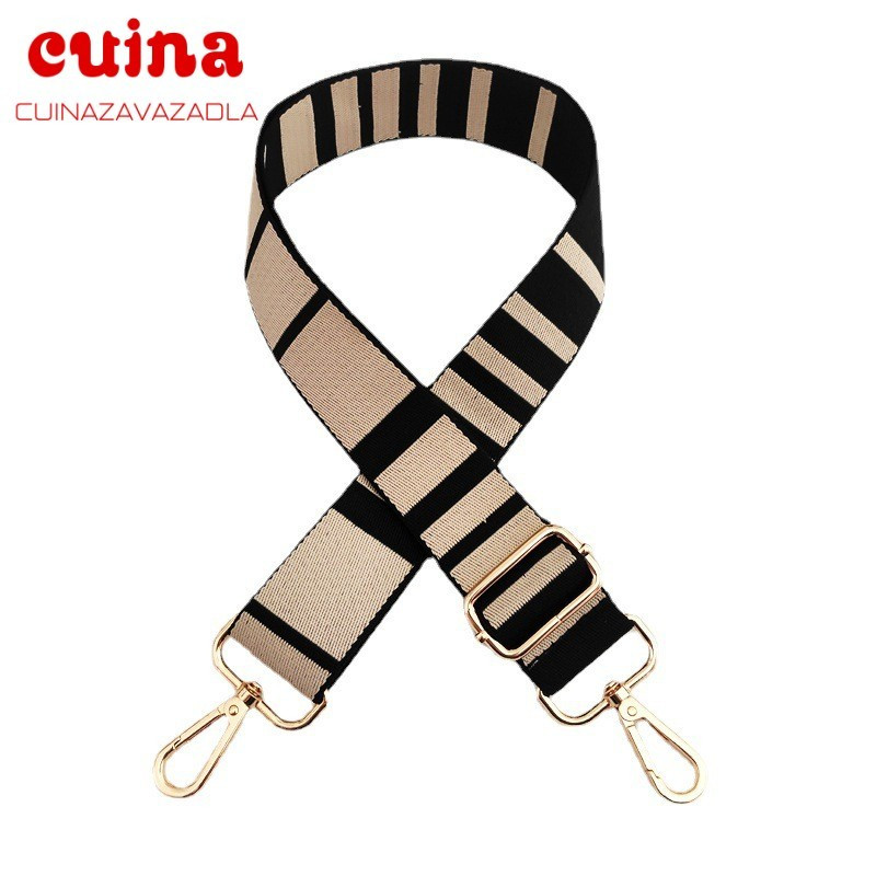 Jauna somas siksna plata rokassomu josta svītraina plata plecu plecu siksna rokassomām Rokturis nomaiņas somas piederumi somām