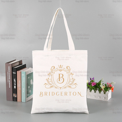 Whistledown Bridgertoni graafiline lõuend Lihtsad ostukotid TV-sarjad Tüdrukute elu vabaaja pistik Tea Lady pakend Käekott