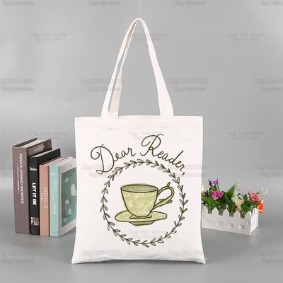 Whistledown Bridgertoni graafiline lõuend Lihtsad ostukotid TV-sarjad Tüdrukute elu vabaaja pistik Tea Lady pakend Käekott