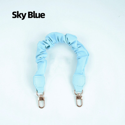 TANQU 2023 Nova jednostavna naborana kožna traka s ručkom za djevojčice Ženska ženska torba Ručka torba Preklopni remen