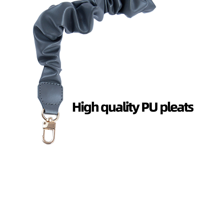 TANQU 2023 Nova jednostavna naborana kožna traka s ručkom za djevojčice Ženska ženska torba Ručka torba Preklopni remen