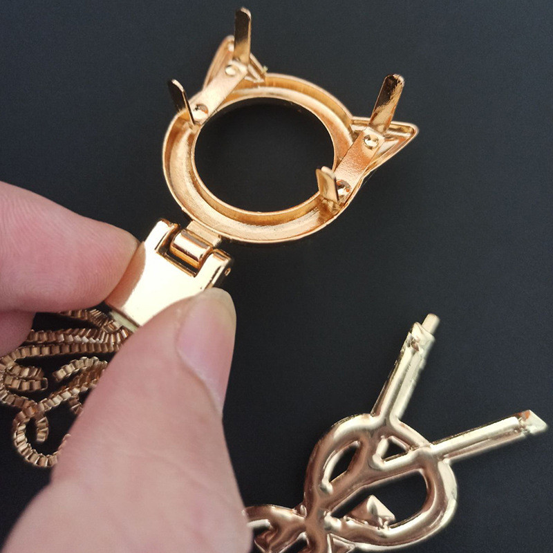 1 x Metal Cute Deer κούμπωμα πόρπη conchos πόρπες Τσάντα πορτοφόλι Διακοσμητικό καπέλο Hardware DIY δερμάτινο αξεσουάρ χειροτεχνίας Χρυσό