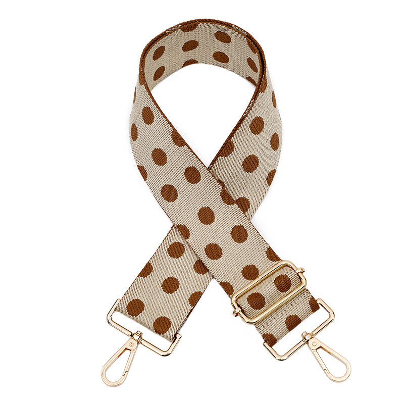 Curea de umăr pentru geantă cu buline la modă nouă Accesorii pentru genți pentru femei. Curea de umăr lungă, reglabilă, cu un umăr, diagonală