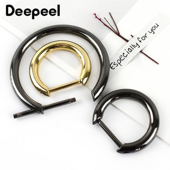 Deepeel 5 τμχ 20/30mm Μεταλλικές πόρπες με δακτύλιο D Αφαιρούμενη αλυσίδα με βιδωτό κούμπωμα κρεμαστό κούμπωμα αποσκευών DIY Εξοπλισμός διακόσμησης αξεσουάρ F1-21