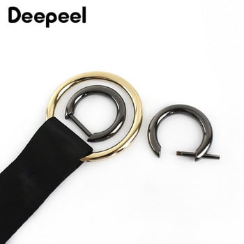 Deepeel 5 τμχ 20/30mm Μεταλλικές πόρπες με δακτύλιο D Αφαιρούμενη αλυσίδα με βιδωτό κούμπωμα κρεμαστό κούμπωμα αποσκευών DIY Εξοπλισμός διακόσμησης αξεσουάρ F1-21