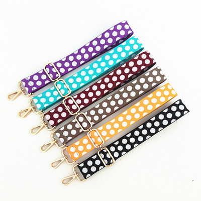 Modes Polka Dots somas siksna sievietēm plecu rokassomiņa Crossbody Messenger neilona jostas DIY daļas Aksesuāri Somas Siksnas