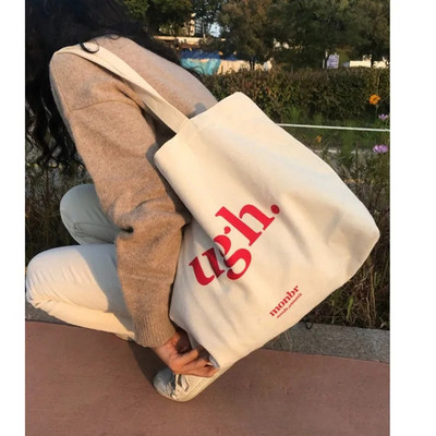 Ženska platnena torba na rame Zarxcop medvjedić Ženska ležerna ručna torba Velika torba Pamučna torba za plažu za višekratnu kupnju