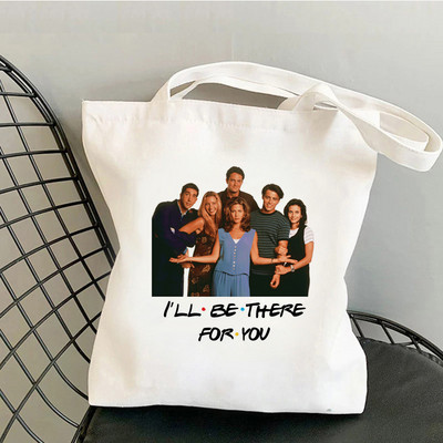 Draugi Tv Show iepirkumu maisiņš bolsa iepirkumu otrreizējās pārstrādes maisiņš eco bag reciclaje ecobag bolsas reutilizables tīkls sac toile