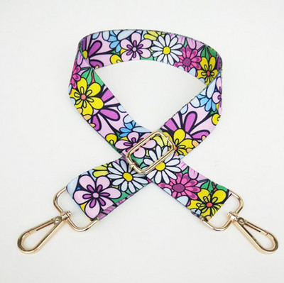 Λουράκι τσάντας τσάντες ζώνη Γυναικεία χιαστί ώμου Messenger Τσάντες λουρί τσάντα Αξεσουάρ λουλούδι Φαρδιά ρυθμιζόμενο λουρί ζώνη