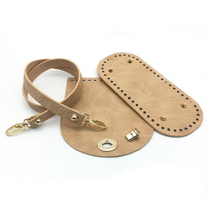 Kožni remen za torbu od brušene kože Ručno rađena torba Tkani set Visokokvalitetno dno torbe s hardverskim dodacima za DIY torbicu na rame