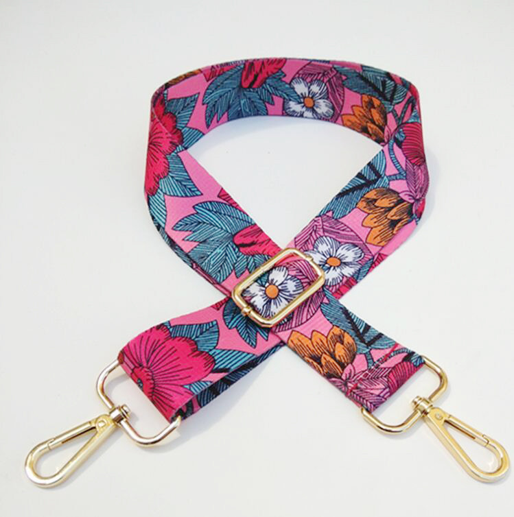 Táska pánt Kézitáska Öv Női Váll keresztben Messenger Táskák Szíjtáska Kiegészítők Virág Színes, széles, állítható pántos öv
