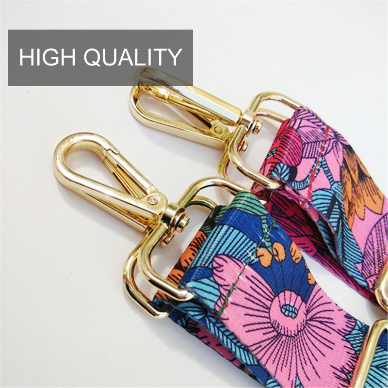 Táska pánt Kézitáska Öv Női Váll keresztben Messenger Táskák Szíjtáska Kiegészítők Virág Színes, széles, állítható pántos öv