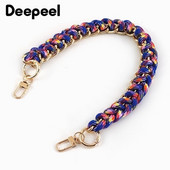 1db Deepeel 2*40cm új színes női táska fém szőtt táska szíj telefon lánc pénztárca kézitáska vállpántok barkács táskák kiegészítők