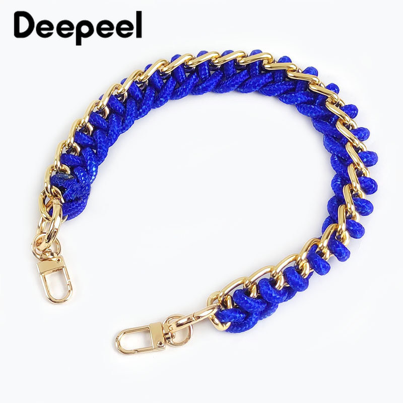 1db Deepeel 2*40cm új színes női táska fém szőtt táska szíj telefon lánc pénztárca kézitáska vállpántok barkács táskák kiegészítők