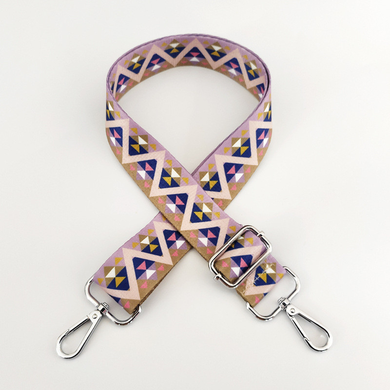 Nauji spalvingi gėlių dirželiai Reguliuojamas vienas peties skersinis krepšys Ilgas dirželis Moteriškas krepšys Priedai Krepšelio dirželis platus dirželis