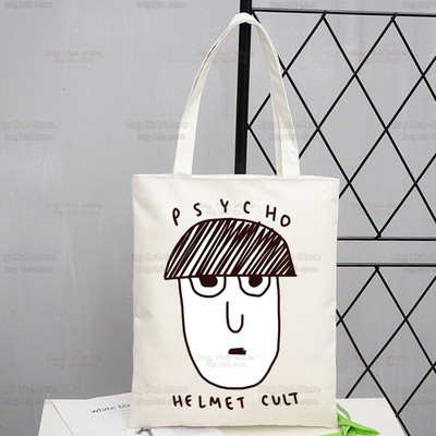 Mob Psycho 100 platnena torba na rame Ženske ručne torbe Shigeo Kageyama Ekološke torbe za višekratnu upotrebu One Anime Manga torba Ulzzang torbe