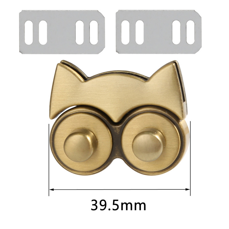 Slatka metalna brava na guranje u obliku sove za žene, torba, torba, aktovka, opružna brava, kopče, zatvaranje, kožna izrada, diy dodaci