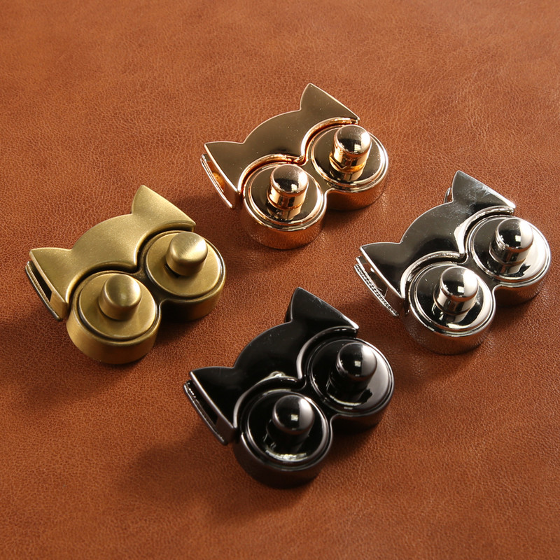 Slatka metalna brava na guranje u obliku sove za žene, torba, torba, aktovka, opružna brava, kopče, zatvaranje, kožna izrada, diy dodaci