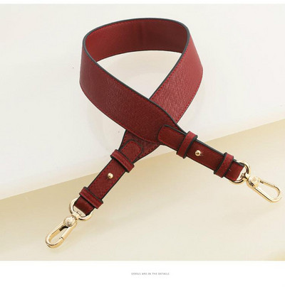 Nauja kokybiška odinė pečių krepšio juostelė Madingi aksesuarai „Pasidaryk pats“ „Cross Body“ reguliuojamas diržas krepšys Tvirtas krepšio dirželio pakeitimas