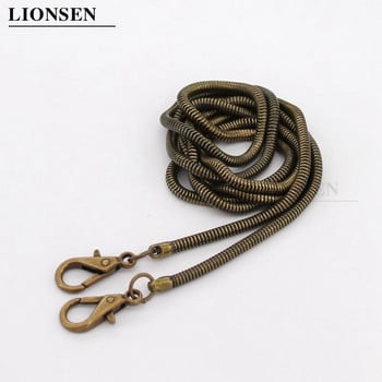 Lionsen 120cm / 0,42cm Ανταλλακτικό φίδι λουράκι αλυσίδας Μεταλλικός σύνδεσμος κούμπωμα τσαντάκι αλυσίδα Τσάντα λαβή ώμου Σταυρωτό σώμα Τσάντες χειρός Αλυσίδα