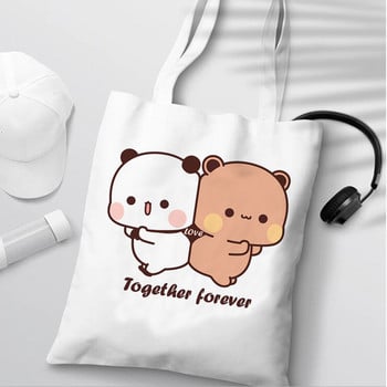 Bubu Dudu Anime Tote Bag Πτυσσόμενη Τσάντα αγορών Τσάντα Tote Τσάντα αγορών Αισθητική μόδα καμβά επαναχρησιμοποιούμενη τσάντα αγορών Θηλυκό