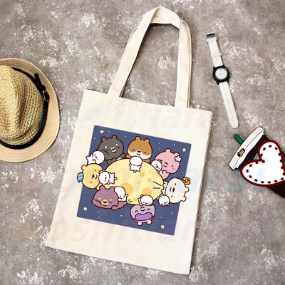 Monsta X korejiešu grafiskais Kpop iepirkumu maisiņš Pārtikas preču pircējs Džutas maisiņš Iepirkšanās maisiņš Iepirkšanās Atkārtoti lietojams Bolsa Compra Sacolas