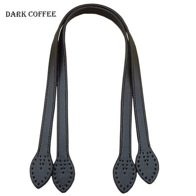 60 cm PU-nahast käepidemed Vastupidavad õlakotid Eemaldatav vöö Naiste lehtedest käekotirihmad DIY käsitsi valmistatud asenduskäepideme rihmad